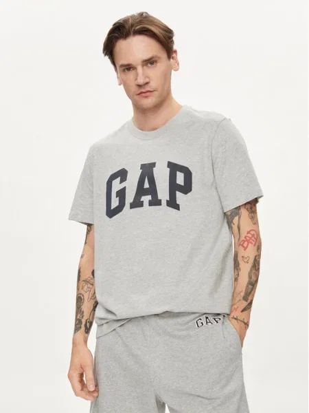 GAP Tricou bleumarin / deschis gri