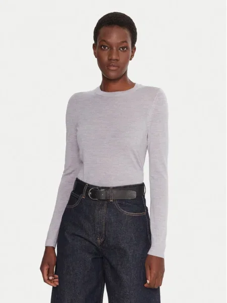 BOSS Пуловер Ferpina сив