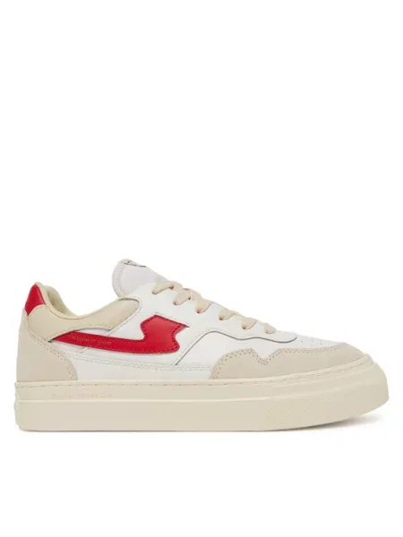 Sneakersy S.w.c Stepney Workers Club z perełkami zamszowe beżowe