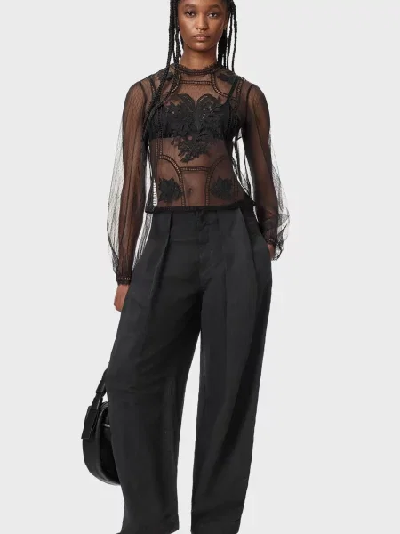 Блуза Allsaints чорна