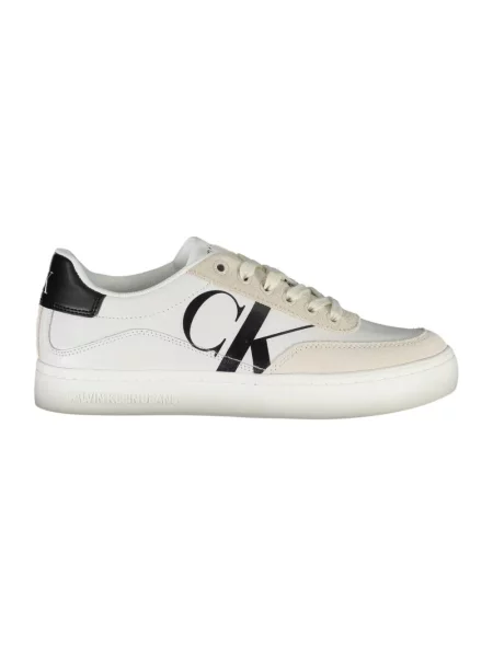 Trampki Calvin Klein z autografem białe