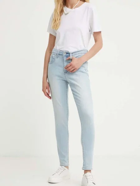 Дънки Levi's HIGH RISE SKINNY синьо