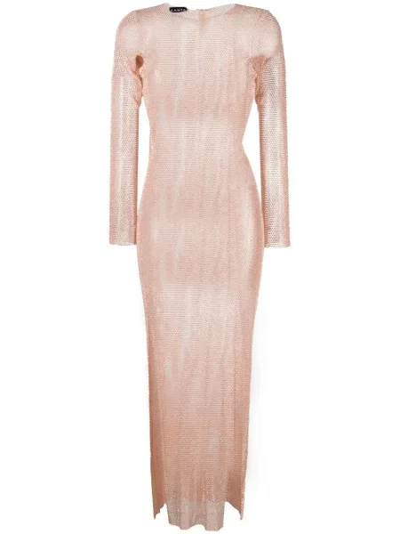 Rochie maxi Santa Brands transparente de costum roz