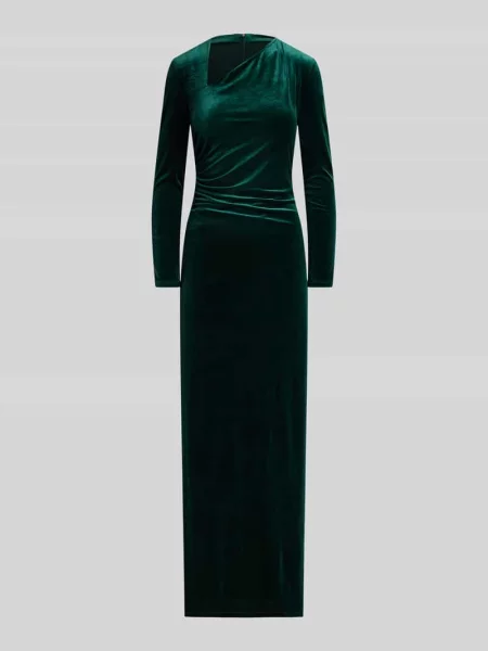 Sukienka wieczorowa o kroju slim fit z asymetrycznym dekolt: Lauren Ralph Lauren