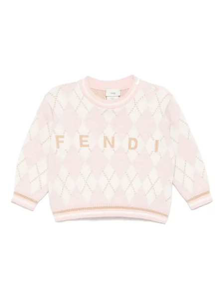 Sweter dziecięcy Fendi różowy