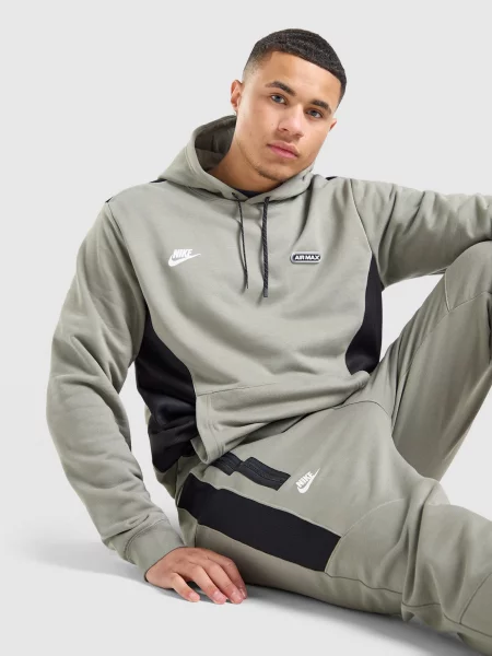 Nike Bluza Z Kapturem M Nsw Air Max Flc Oth zielona
