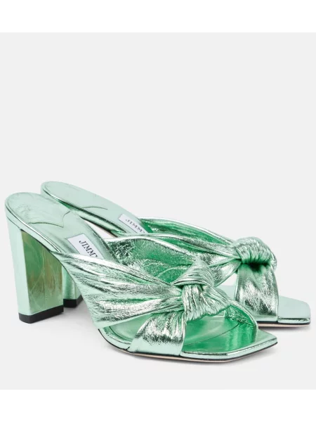Sandale Jimmy Choo din piele verde