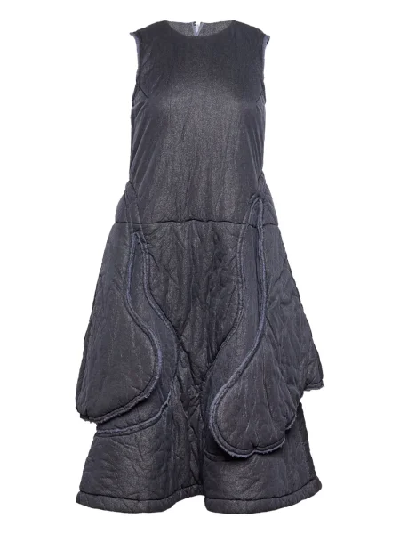 Rochie midi Comme Des Garçons fără mâneci până la genunchi de costum negru