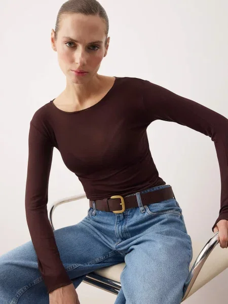Trendyol Tricou maro