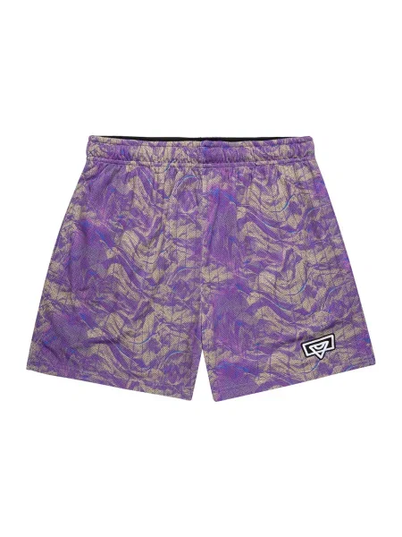 Bucketz Športne hlače All Day srebrno-siva / lila siva