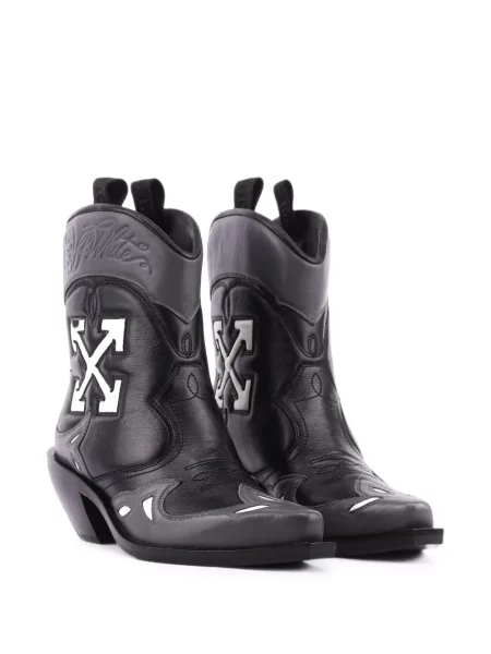Botine Off-white alb