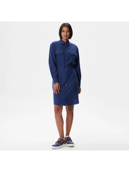 Lacoste Sukienka Lacoste niebieska