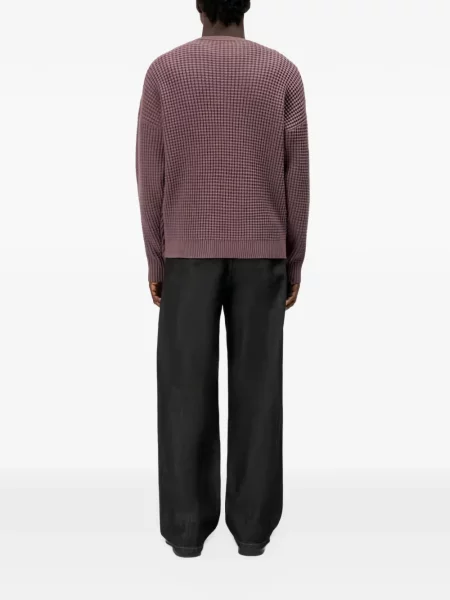 Sweter Drykorn z okrągłym dekoltem fioletowy