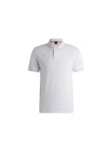 Boss Koszulka Polo Z Piki Passenger Slim Fit blau biała