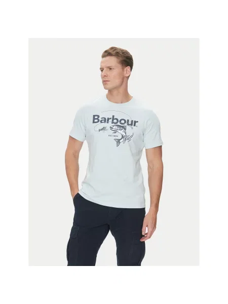 Barbour Majica Lydd Svetlo Regular Fit modra