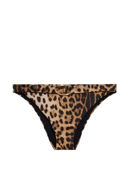 Raštuotas maudymosi kostiumėlis Moschino leopardinis su sagtimis