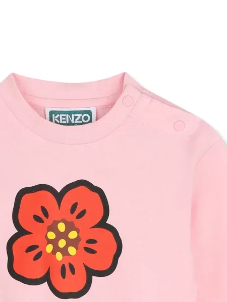 Koszulka dziecięca Kenzo różowa