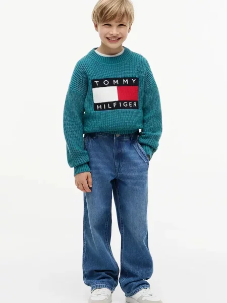 Tommy Hilfiger дънки за деца BAGGY синьо
