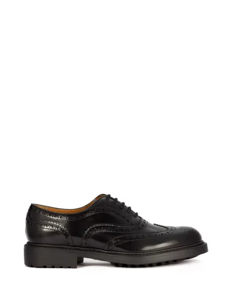 Brogues Doucal's cu șireturi din dantelă negru