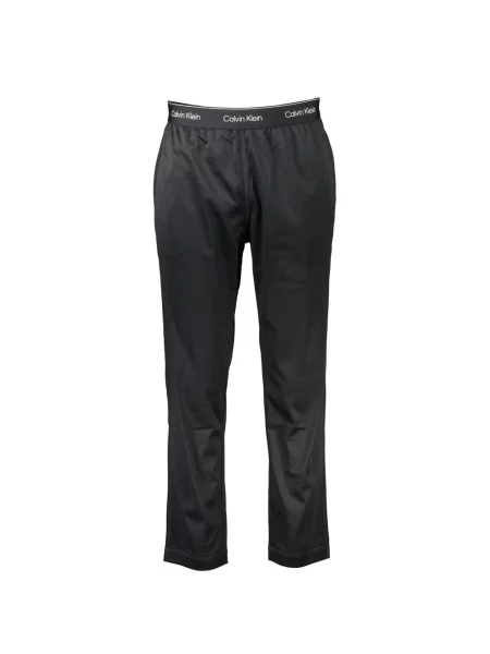 Dzianinowe spodnie Calvin Klein Performance czarne