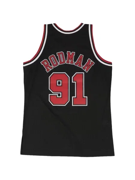 Cămașă Mitchell & Ness din jerseu negru