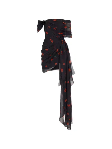 Rochie mini Monse cu imagine negru