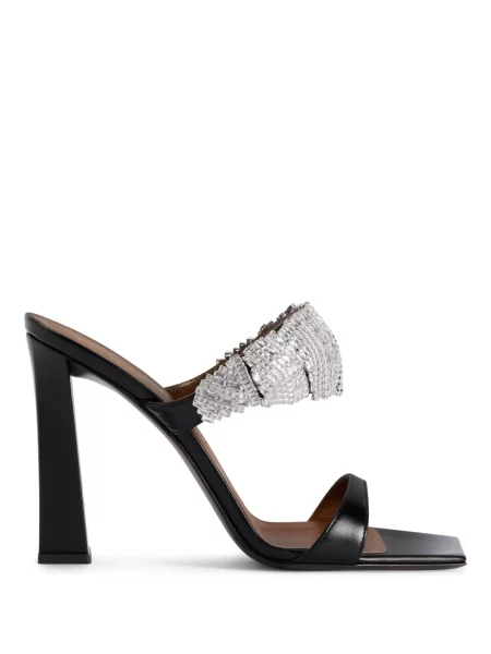 Кожени сандали Giuseppe Zanotti черно