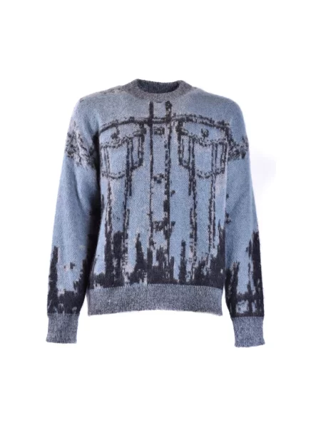 Dzianinowy sweter Diesel czarny