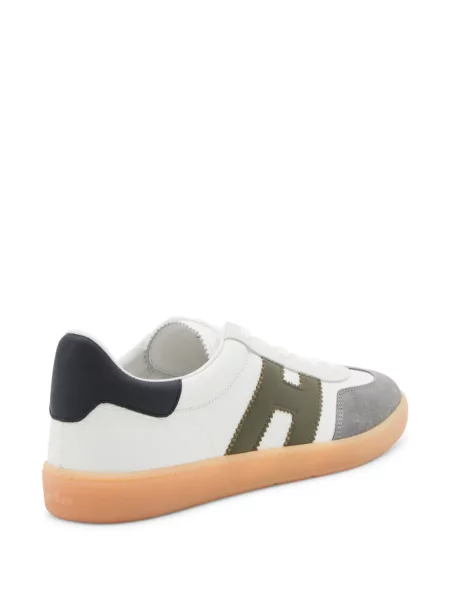 Sneakerși Hogan din piele cu aplicații alb