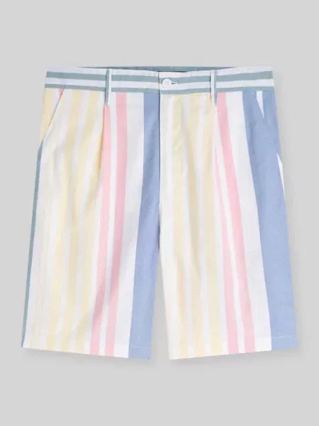 Szorty bermudy o kroju regular fit z czystej bawełny Tommy Jeans błękitne