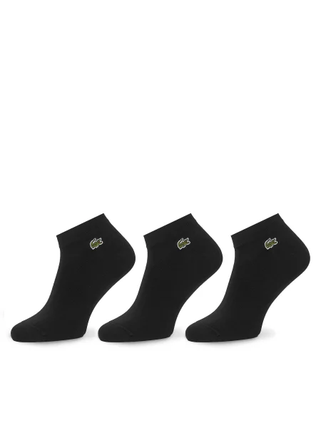 Чорапи Lacoste 3 чифта черно