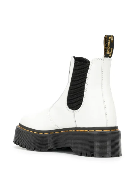 Botine Dr. Martens alb
