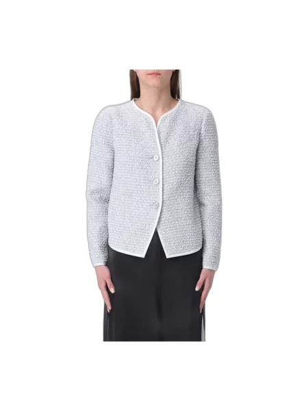 Marynarka Emporio Armani wełniana szara