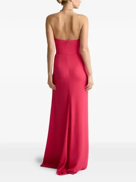 Rochie St. John cu gât halter roz