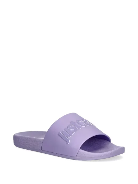 Papuci Just Cavalli cu autograf violet