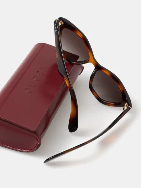 Сонцезахисні окуляри Gucci коричневий