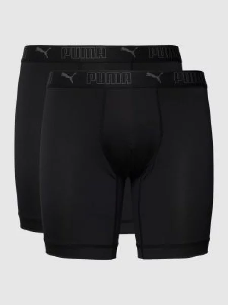 Bokserki z elastycznym z logo w zestawie 2 szt. model ‘Sport’ Puma czarne