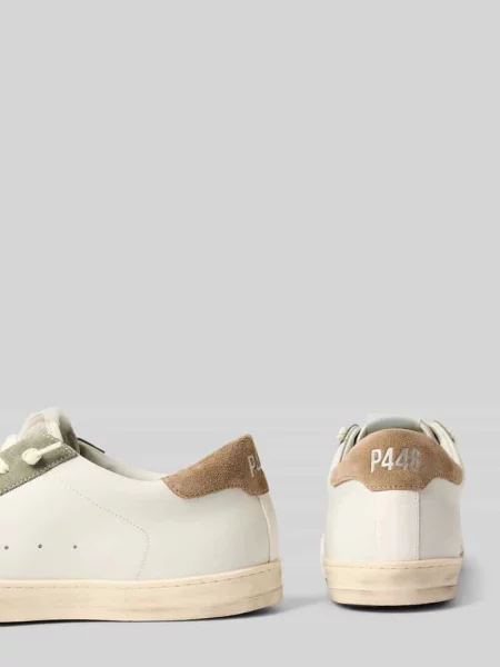 Sneakersy z naturalnej skóry model John' P448 białe