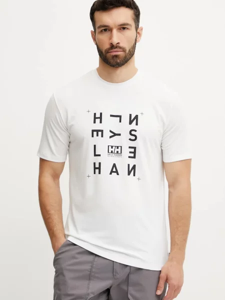 Helly Hansen Kratka majica SKOG RECYCLED GRAPHIC bela