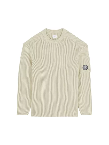 Lniany sweter C.p. Company beżowy