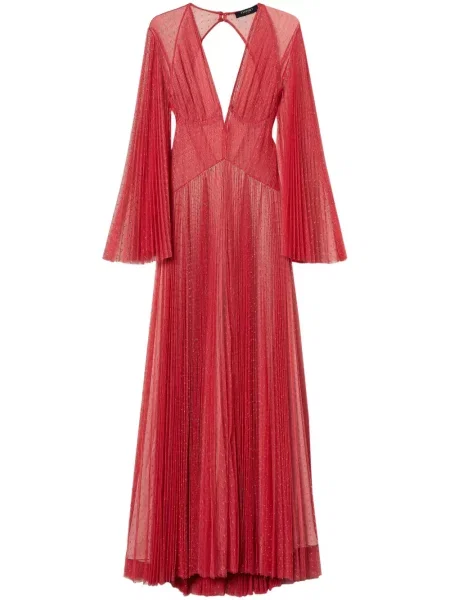 Rochie Twinset plisată de costum roșu