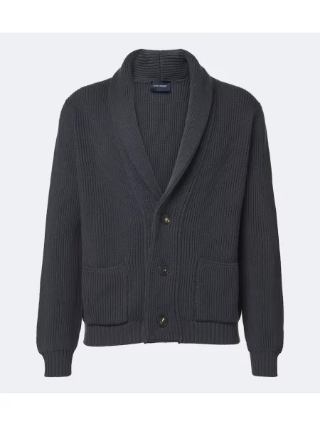 Cardigan Thom Sweeney de lână gri