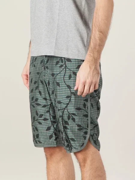 Pantaloni scurți 08sircus cu model floral cu imagine verde