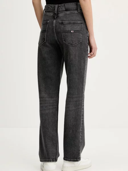 Džíny Tommy Jeans high waist šedé