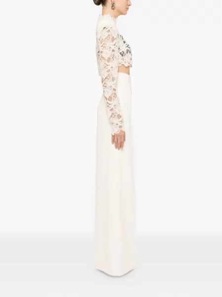 Cropp top Nissa din dantelă alb