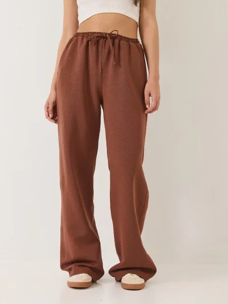 Bianco Lucci Pantaloni castaniu