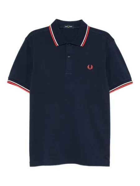Polo Fred Perry cu broderie albastru