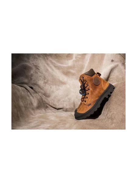 Sneakerși Palladium maro