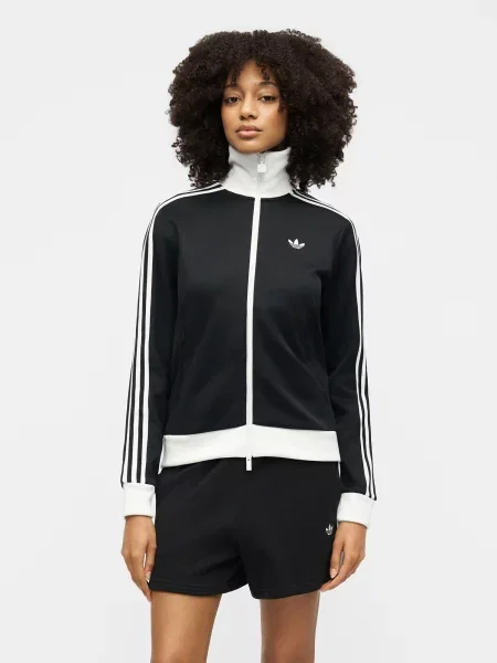 ADIDAS ORIGINALS Tepláková bunda Classic čierna biela
