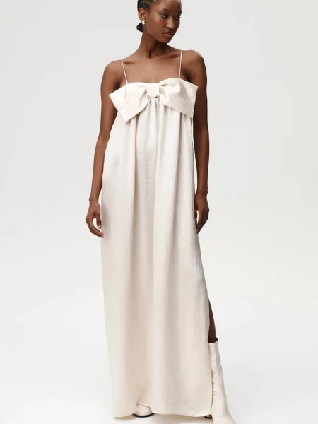 Haljina Undress Code maxi oversize bež